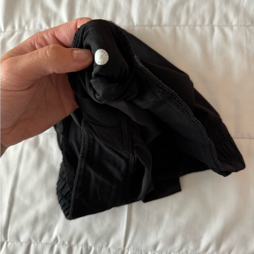 Unique Black Lululemon Short with mesh lining